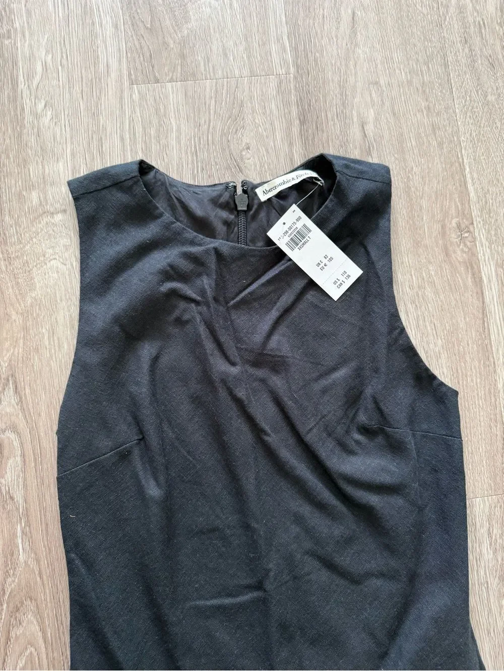 Abercrombie & Fitch Black Sleeveless Maxi Dress